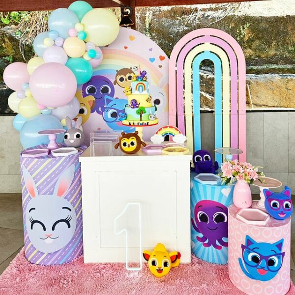 decoração bolofofos feminina