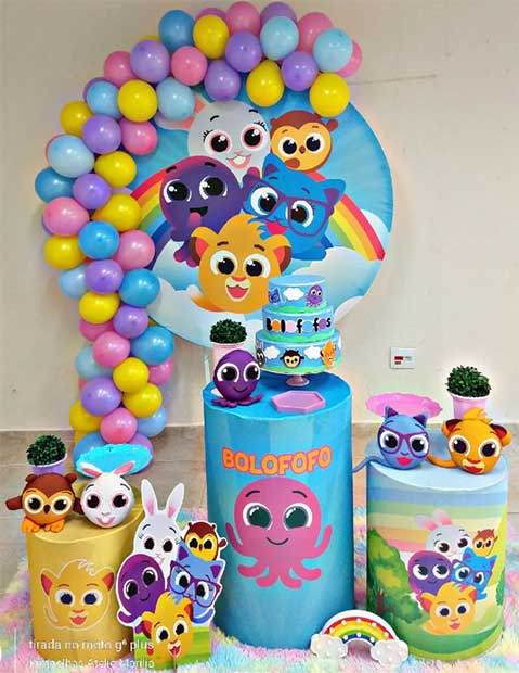 decoração bolofofos feminina