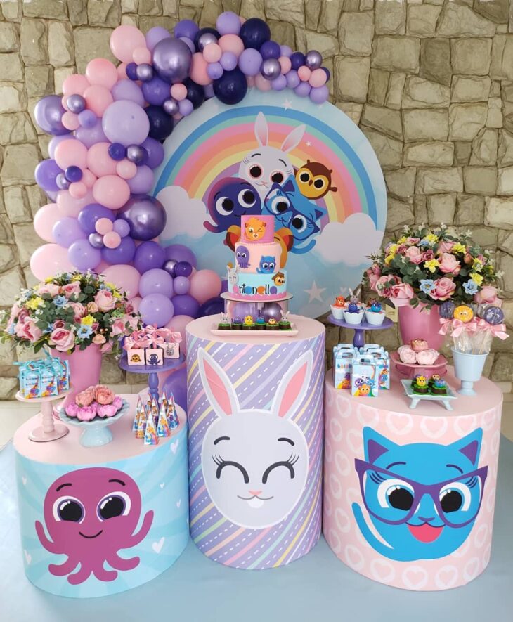 decoração bolofofos feminina