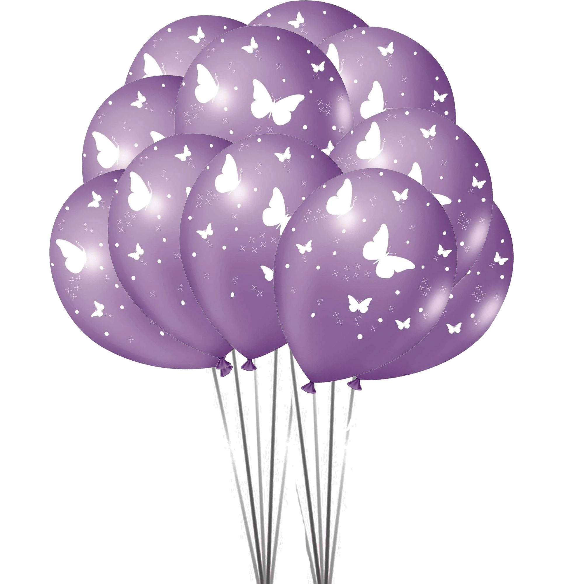 decoração borboleta lilas