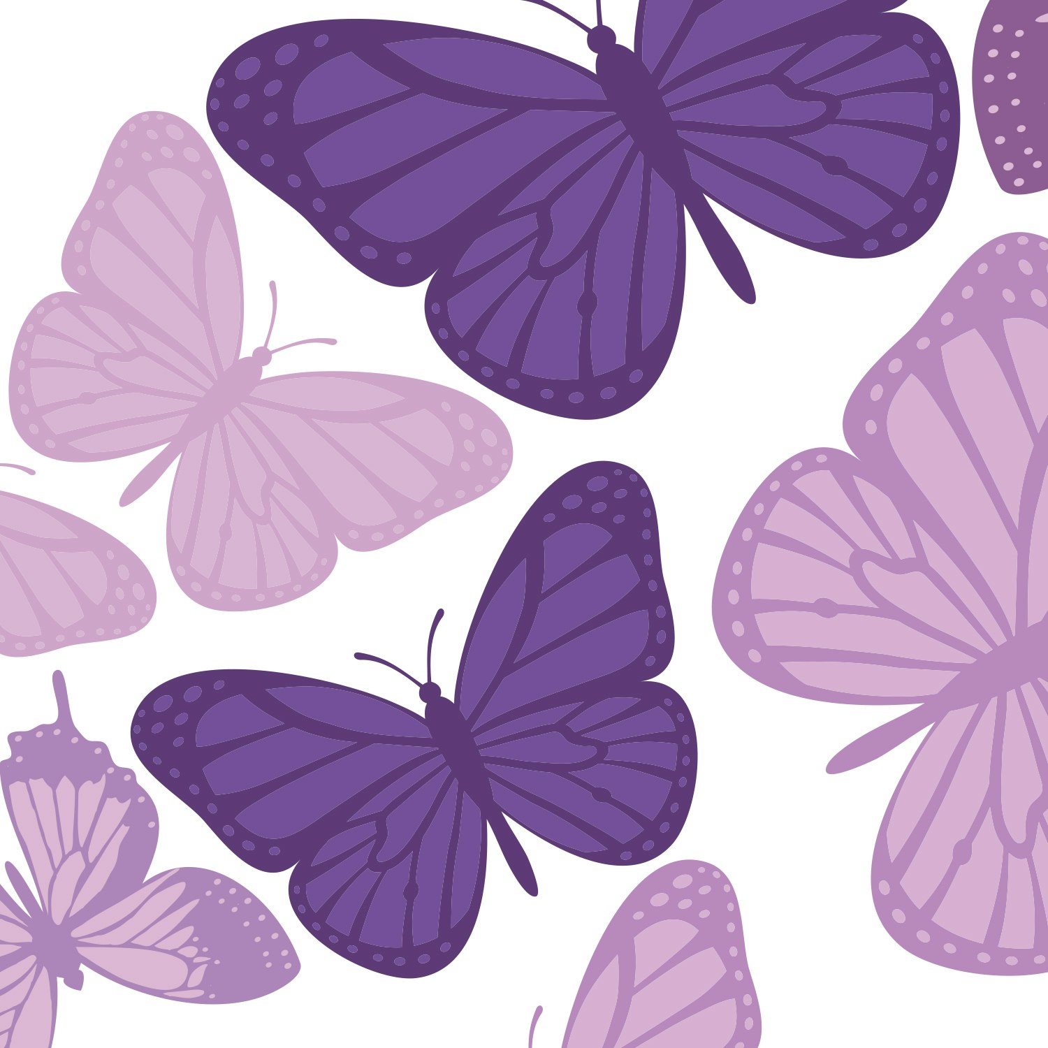 decoração borboleta lilas