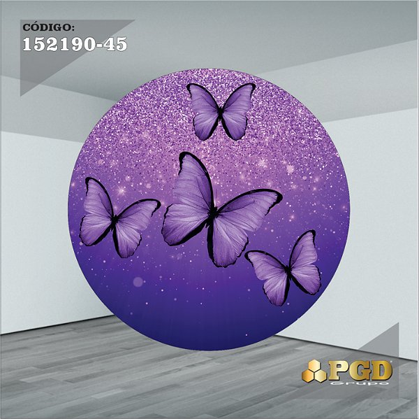 decoração borboleta lilas