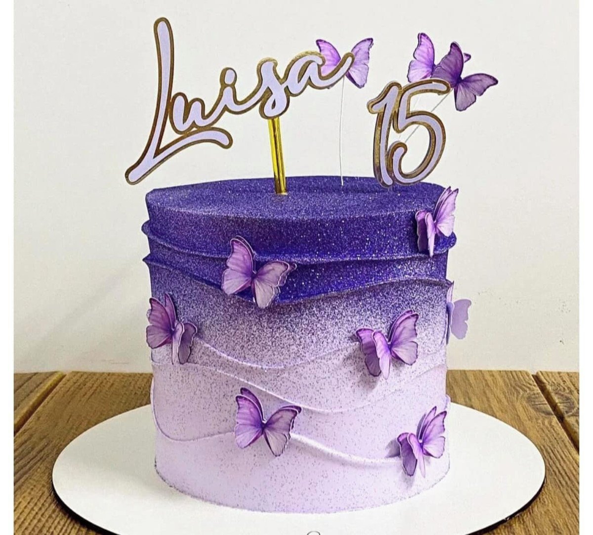 decoração borboleta lilas