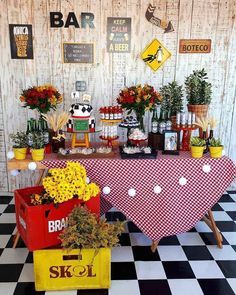 decoração boteco masculino