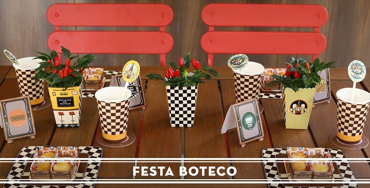Ideias Criativas para Lembrancinhas e Painéis de Festa Boteco