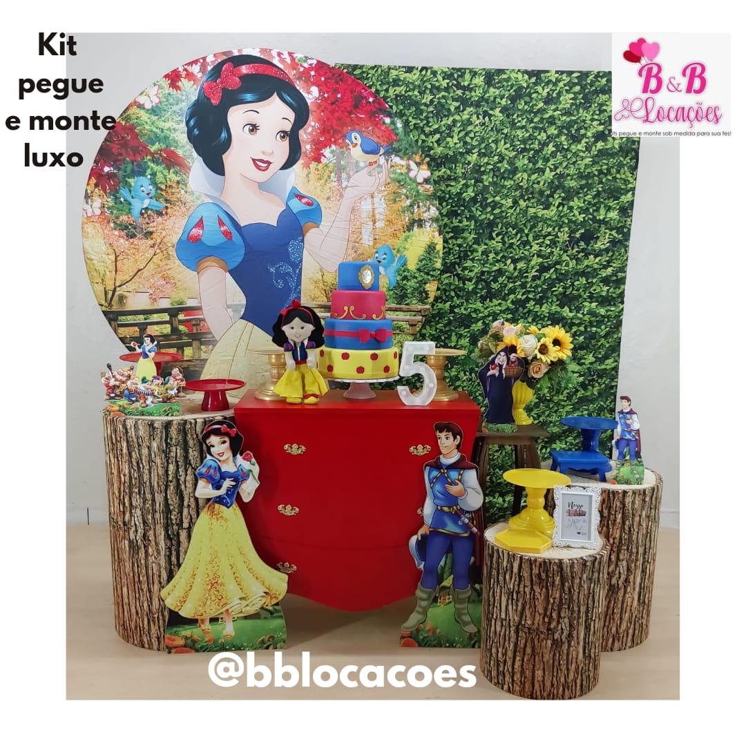 Guia Completo de Cores para Festa Branca de Neve Luxo