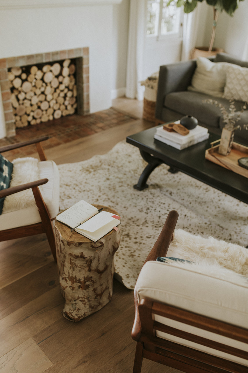 ideias decoração campestre para sala de estar