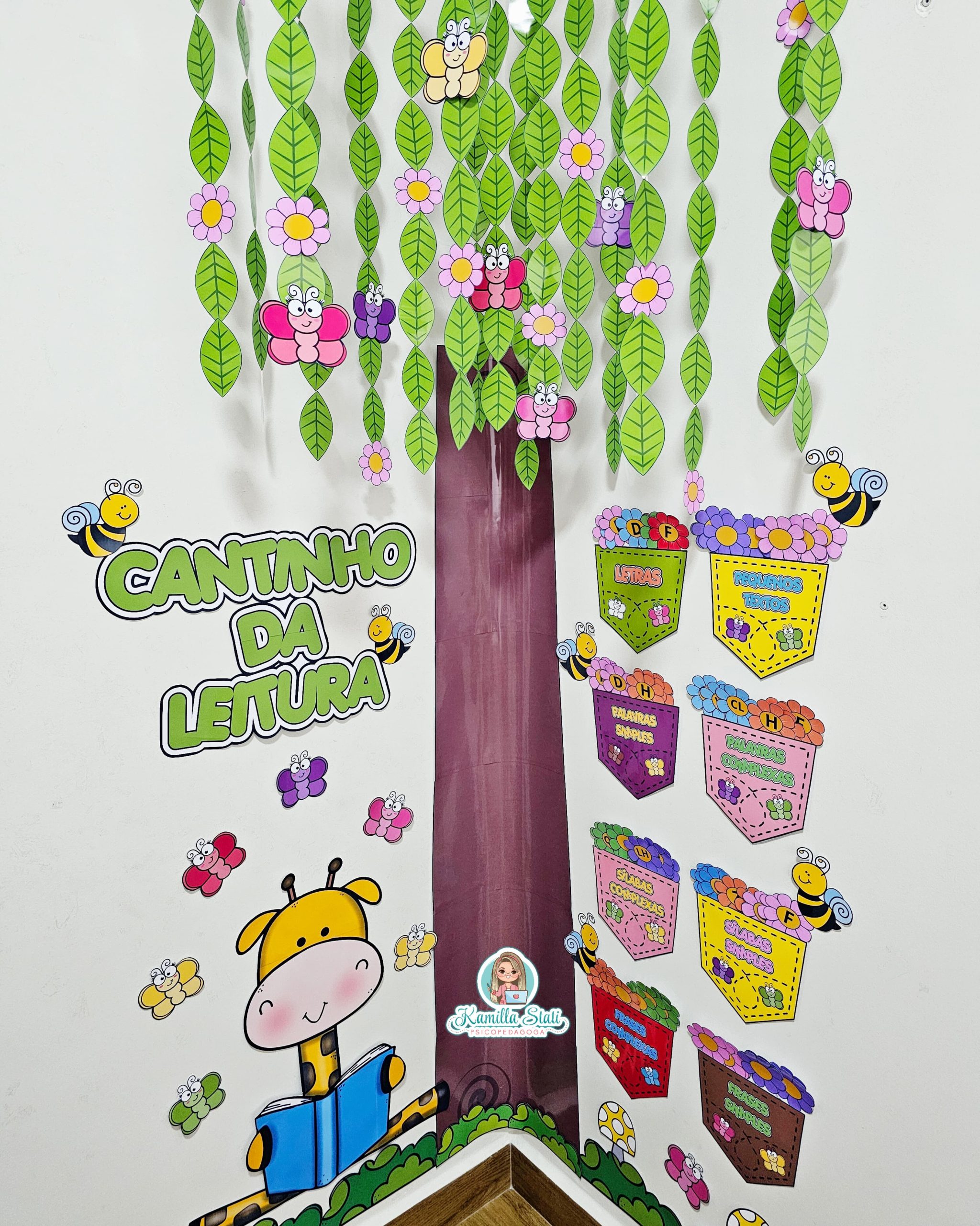 decoração cantinho da leitura educação infantil