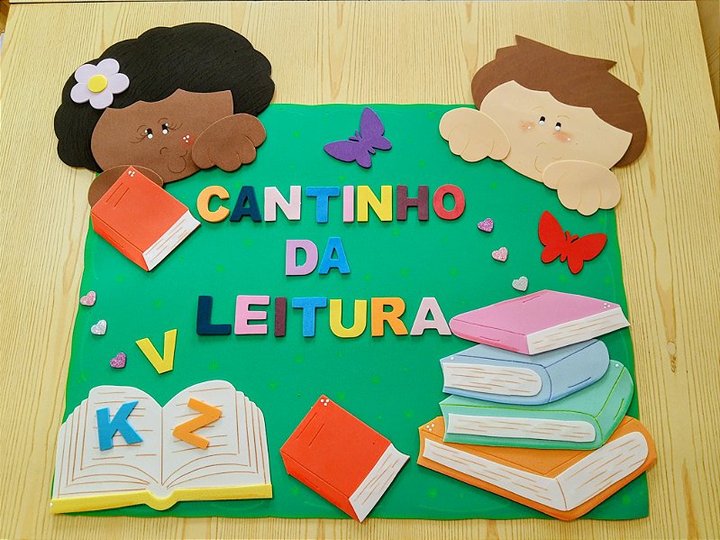 decoração cantinho da leitura educação infantil