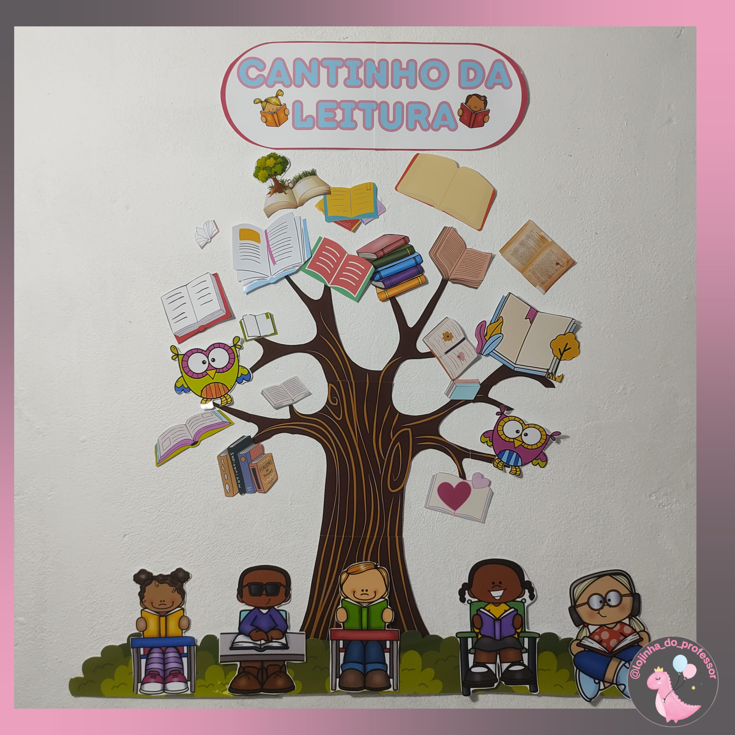 decoração cantinho da leitura educação infantil