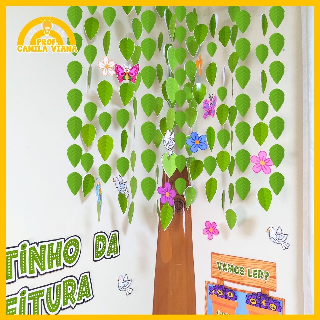 decoração cantinho da leitura educação infantil