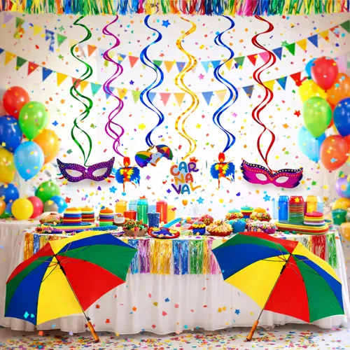 decoração carnaval supermercado barata versus cara