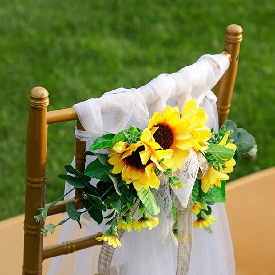 buquê de noiva girassol e mosquitinho