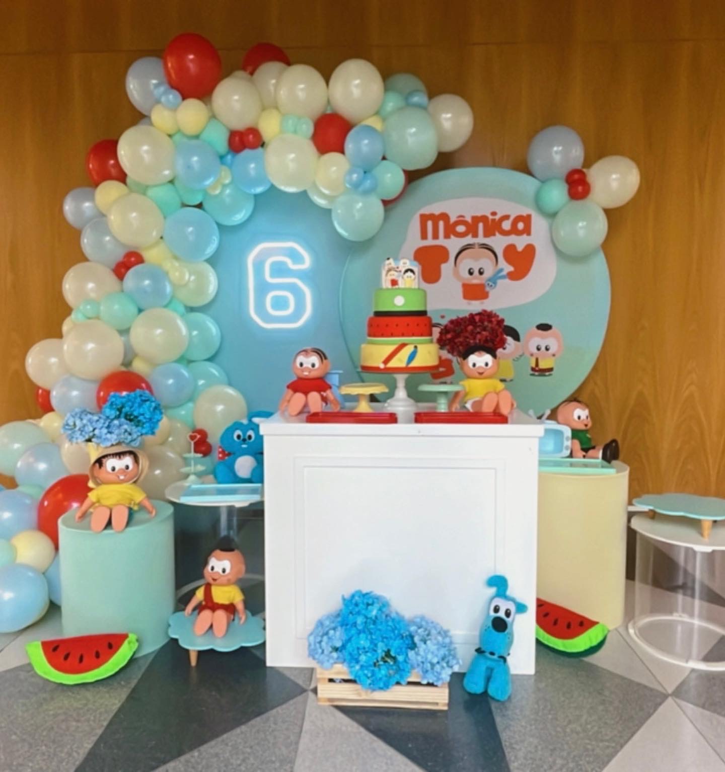 kit festa cebolinha baby vs decoração personalizada