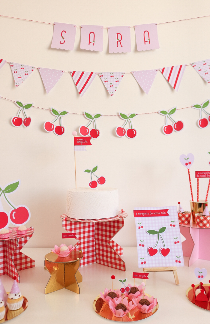 ideias de decoração cerejinha para festa infantil