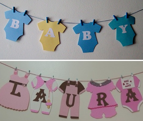 comparar decoracao cha bebe roupinhas outros temas