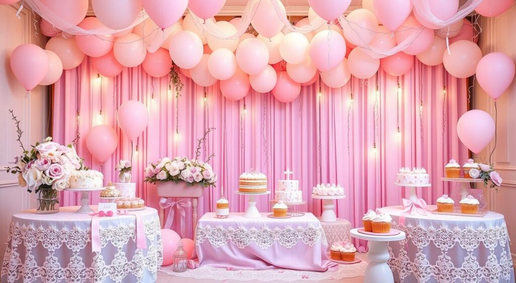 decoração chá de bebê menina