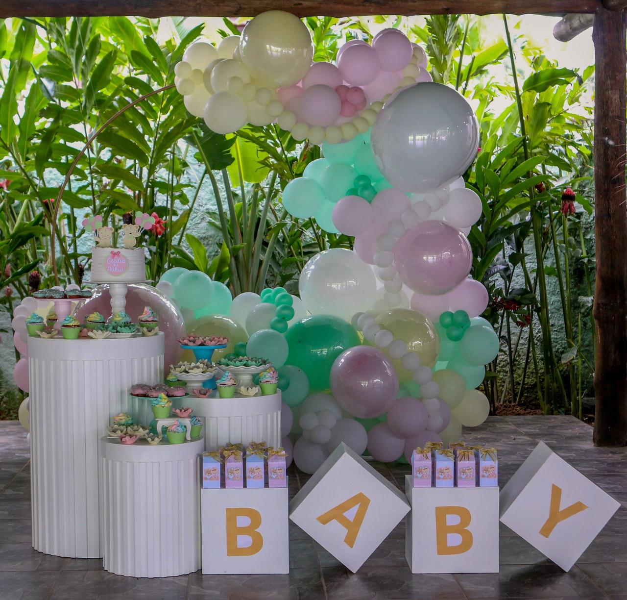 decoração cha de bebe simples