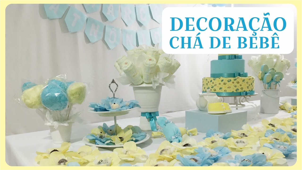 decoração chá de bebê simples faça você mesmo
