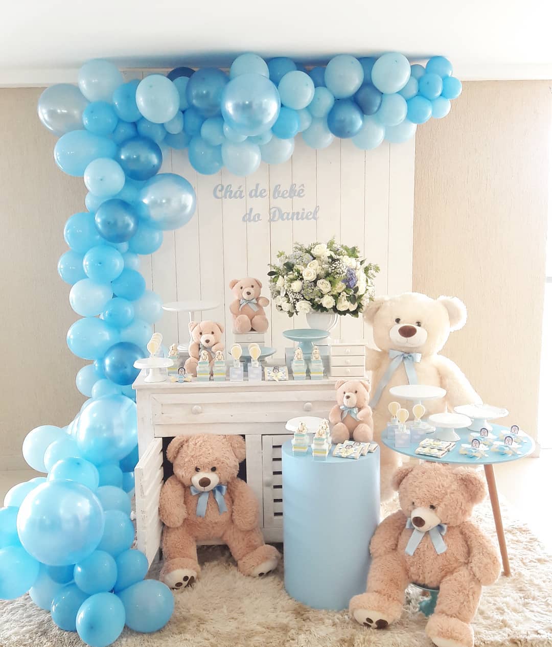 decoração chá de bebê simples faça você mesmo