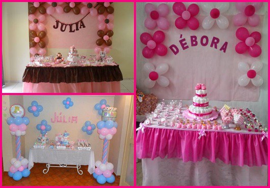 decoração cha de fralda simples