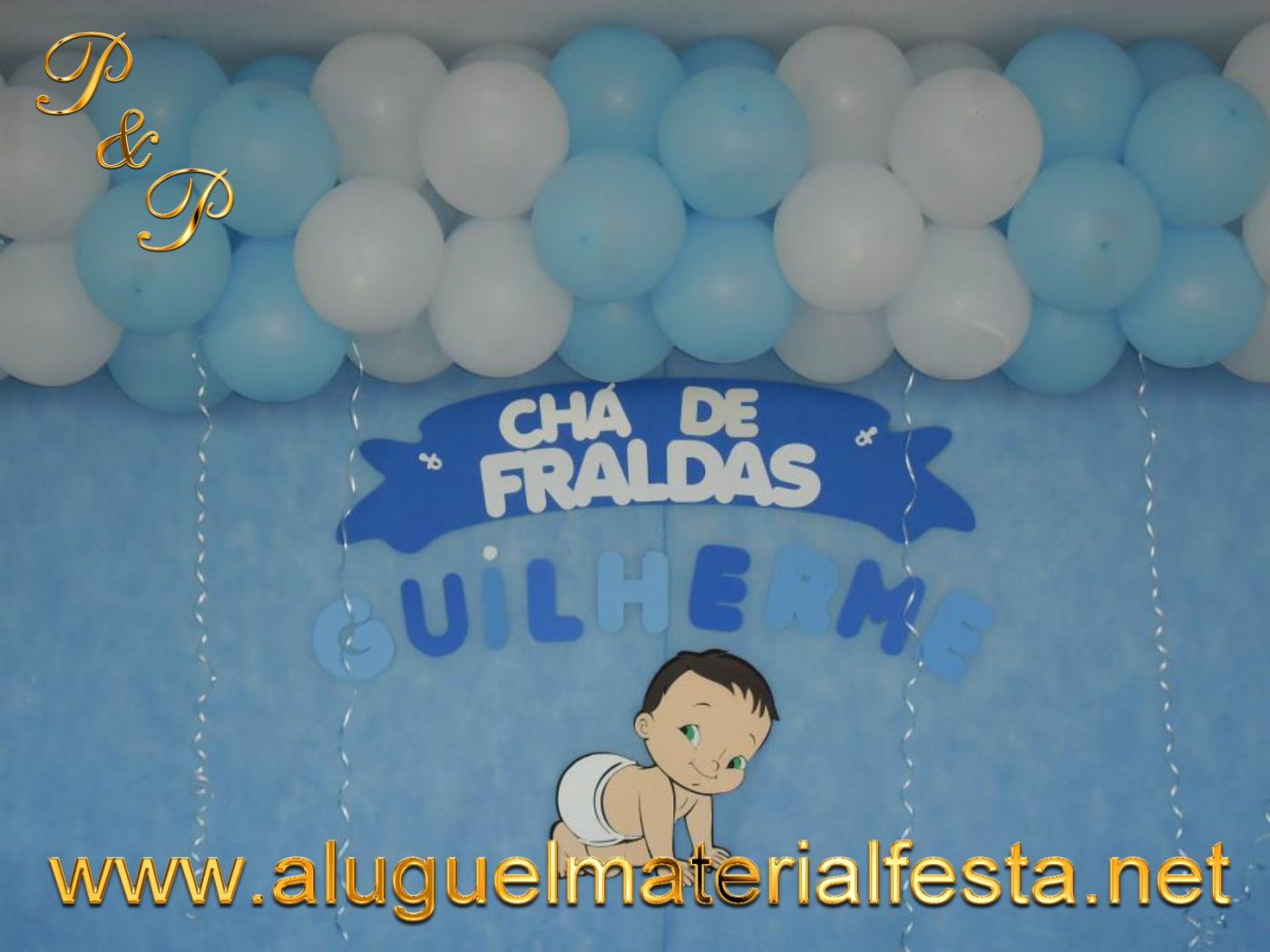 decoração cha de fralda simples