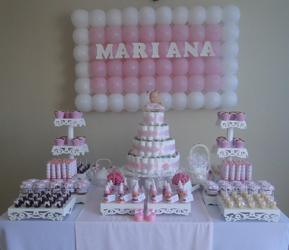 decoração cha de fralda simples