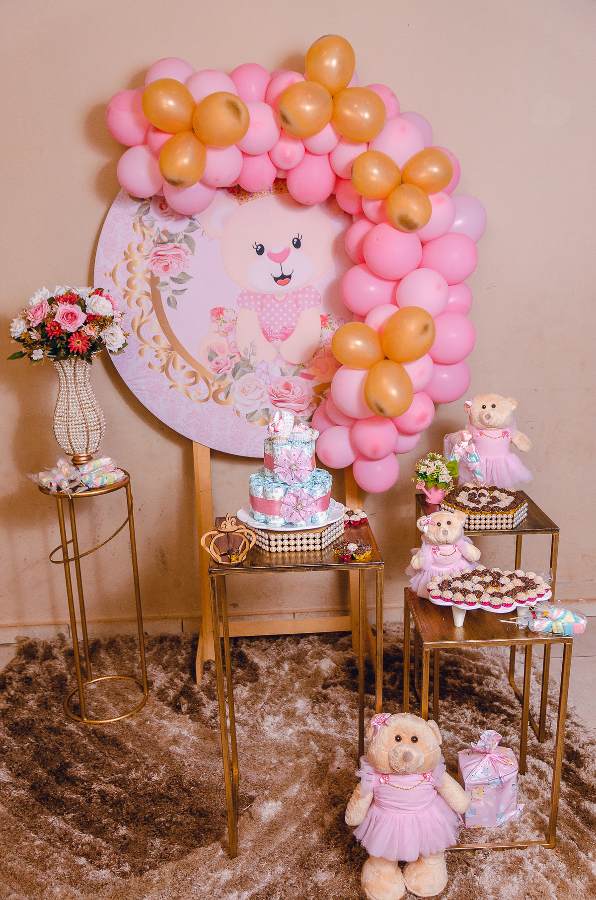 decoração cha de fralda simples