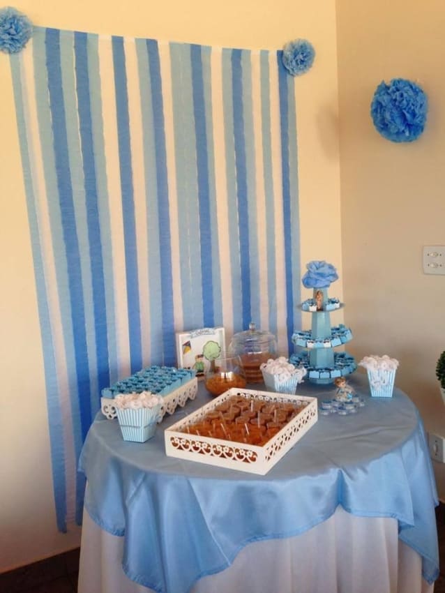 decoração cha de fralda simples