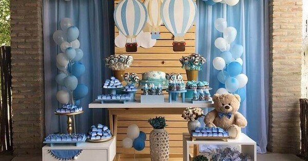 decoração cha de fralda simples