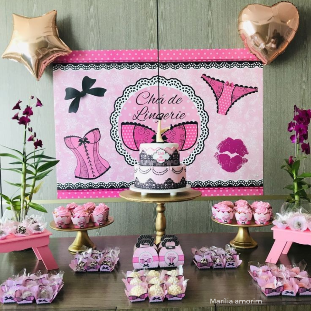 decoração cha de langerie