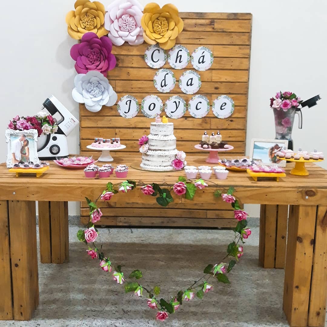 decoracao cha de panela rustico ou boho chic