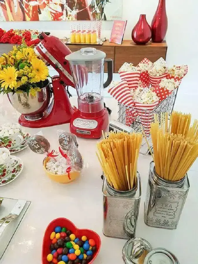 decoração chá de panela simples