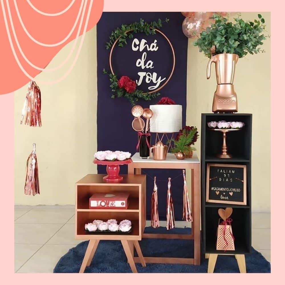 decoração chá de panela simples