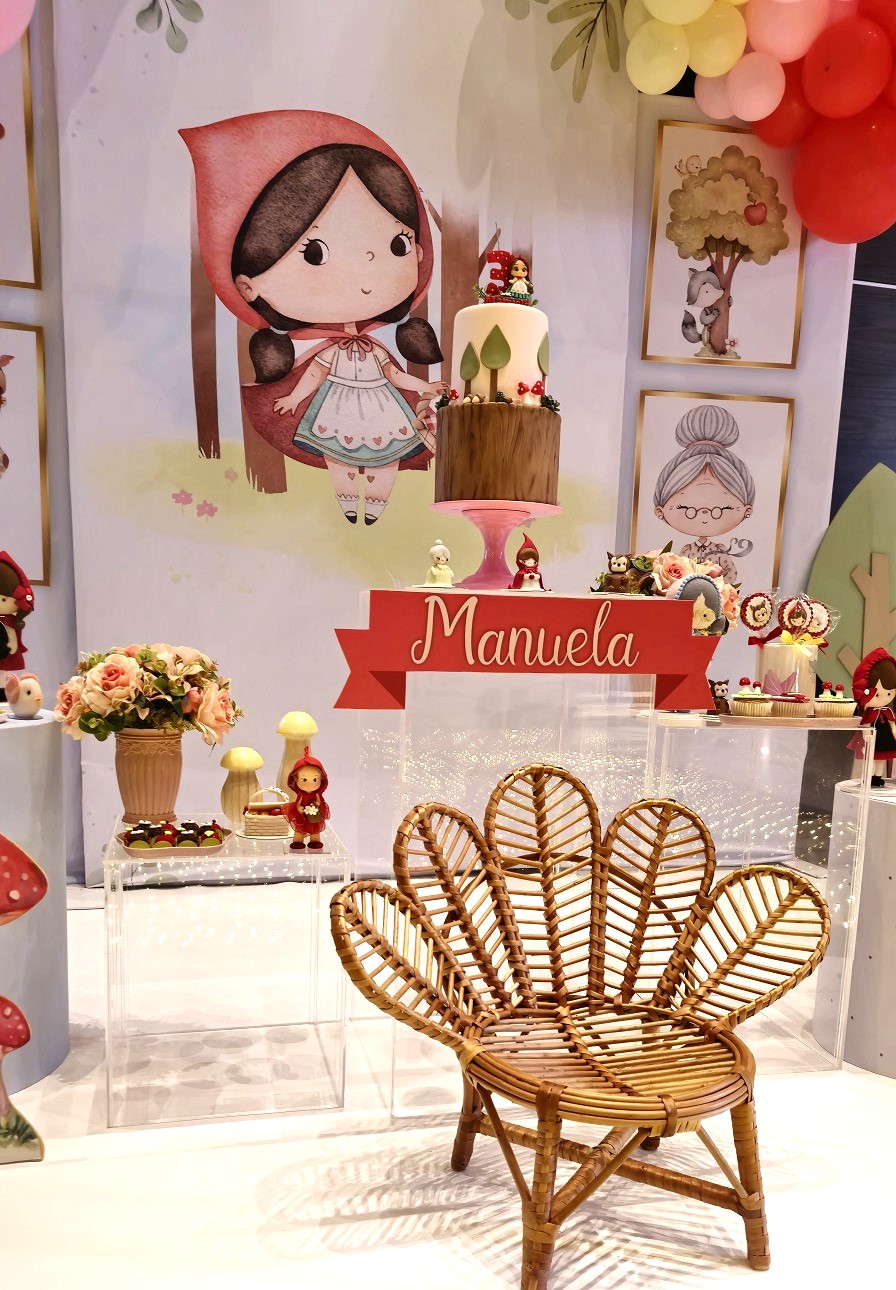 Paleta de Cores e Estilos para a Decoração Chapeuzinho Vermelho: Do Rústico ao Cute