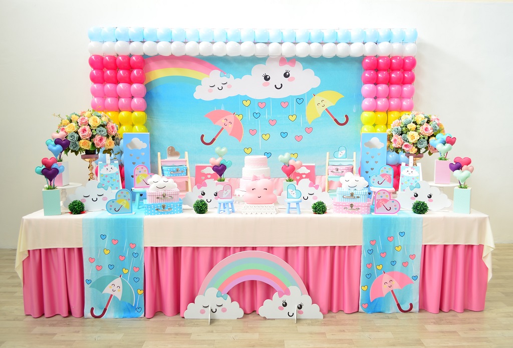 decoração chuva de amor