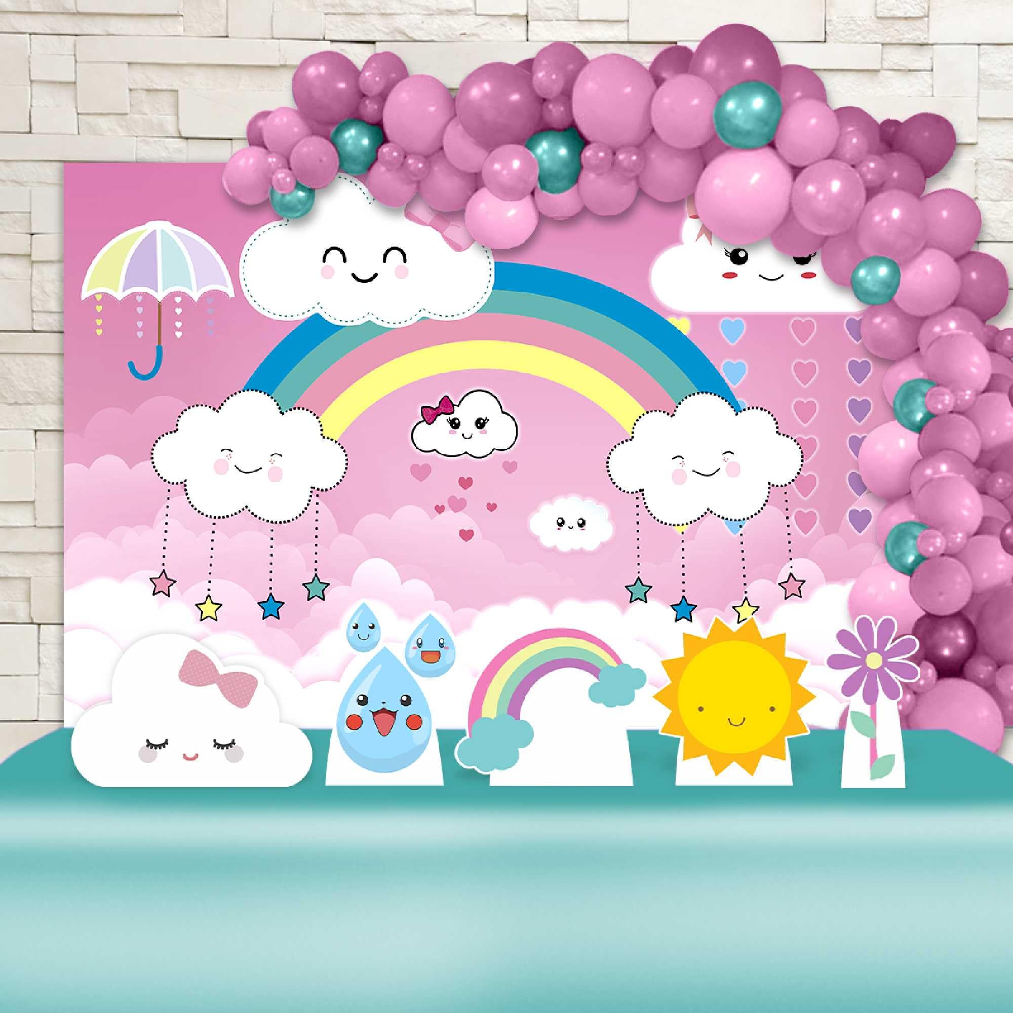 decoração chuva de amor