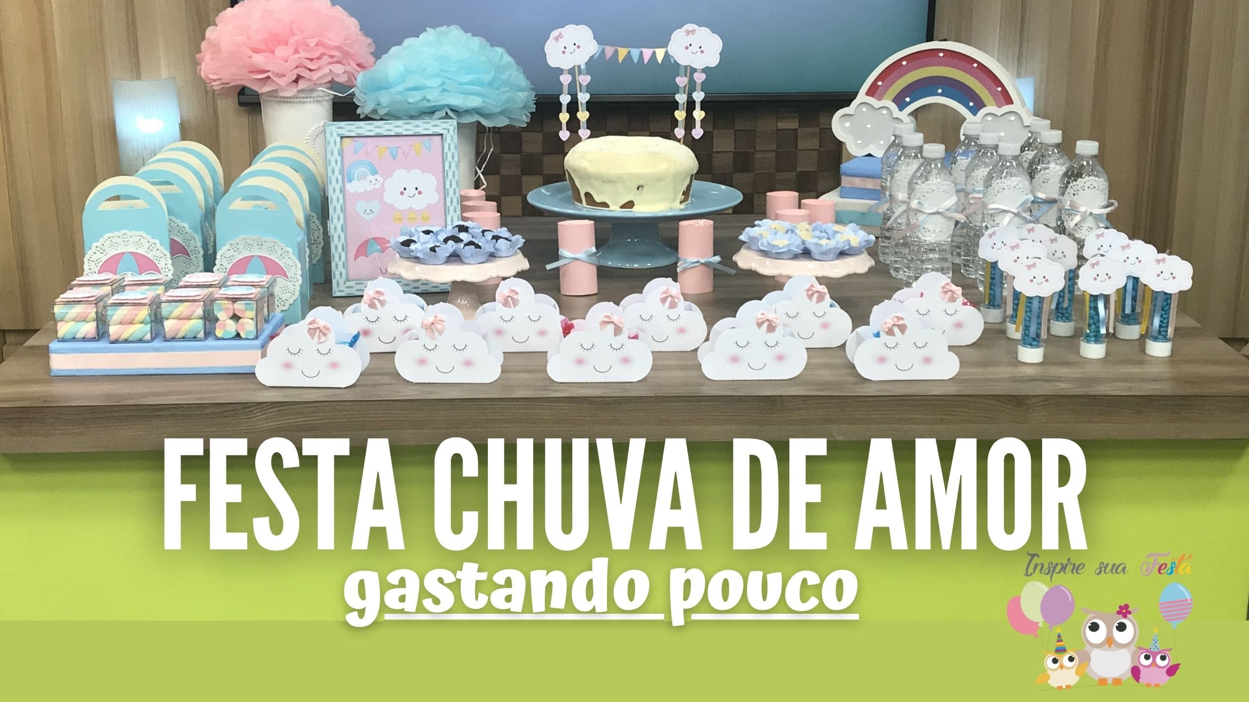 decoração chuva de amor