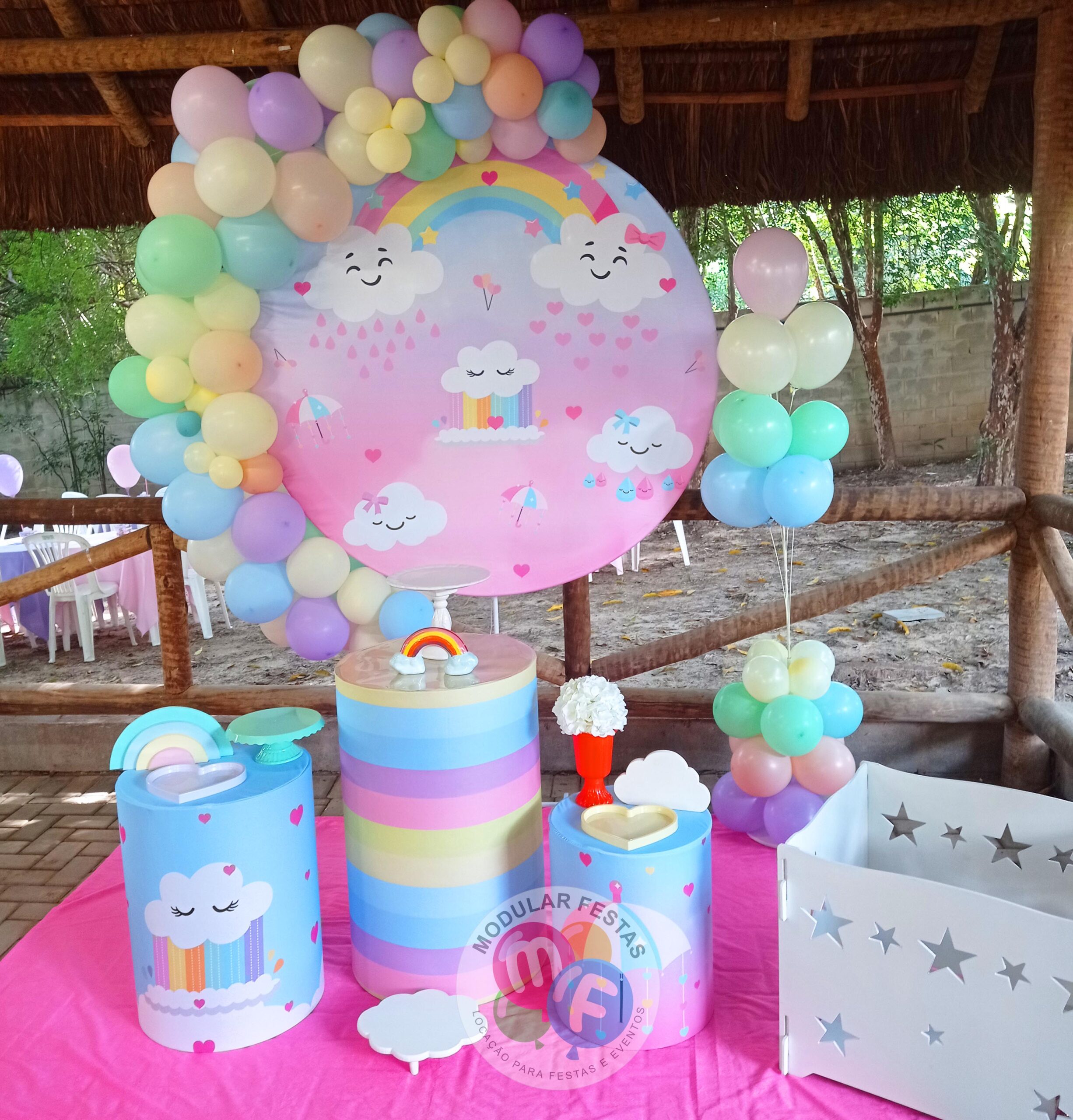 decoração chuva de amor