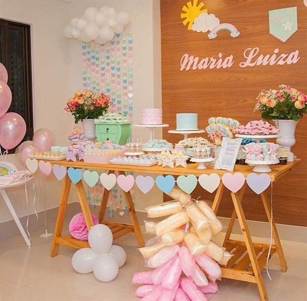 decoração chuva de amor