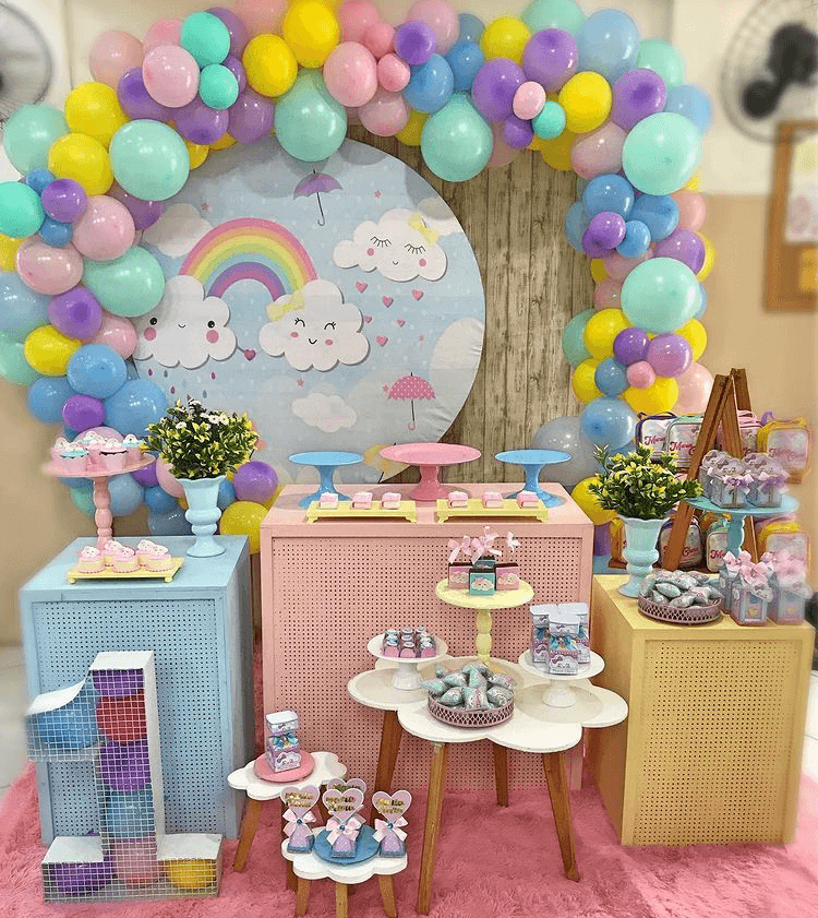 montar painel redondo chuva de benção passo a passo