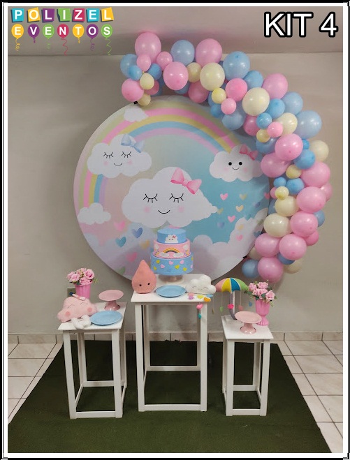 decoração chuva de bênção para chá de bebê