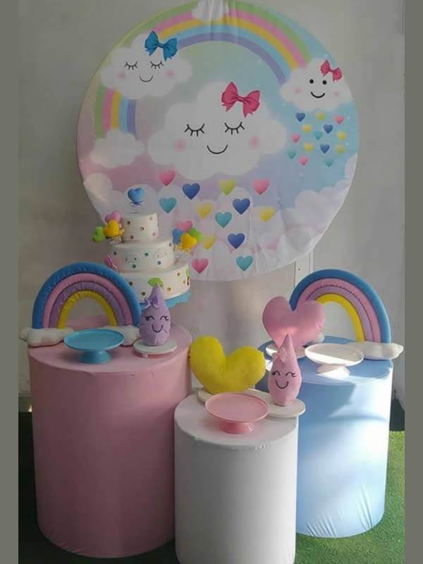 decoração chuva de benção simples