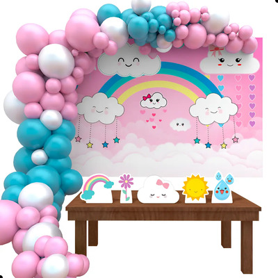 decoração chuva de bênção para menina