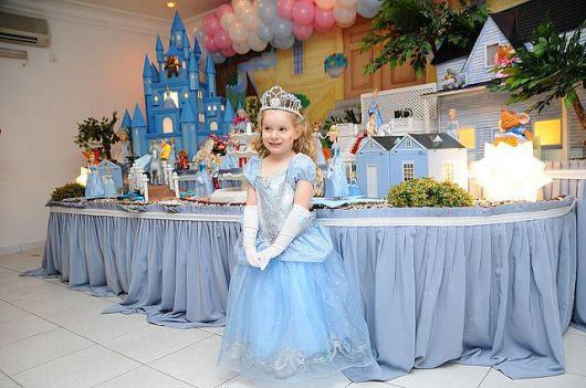 custo médio festa cinderela 1 ano completa