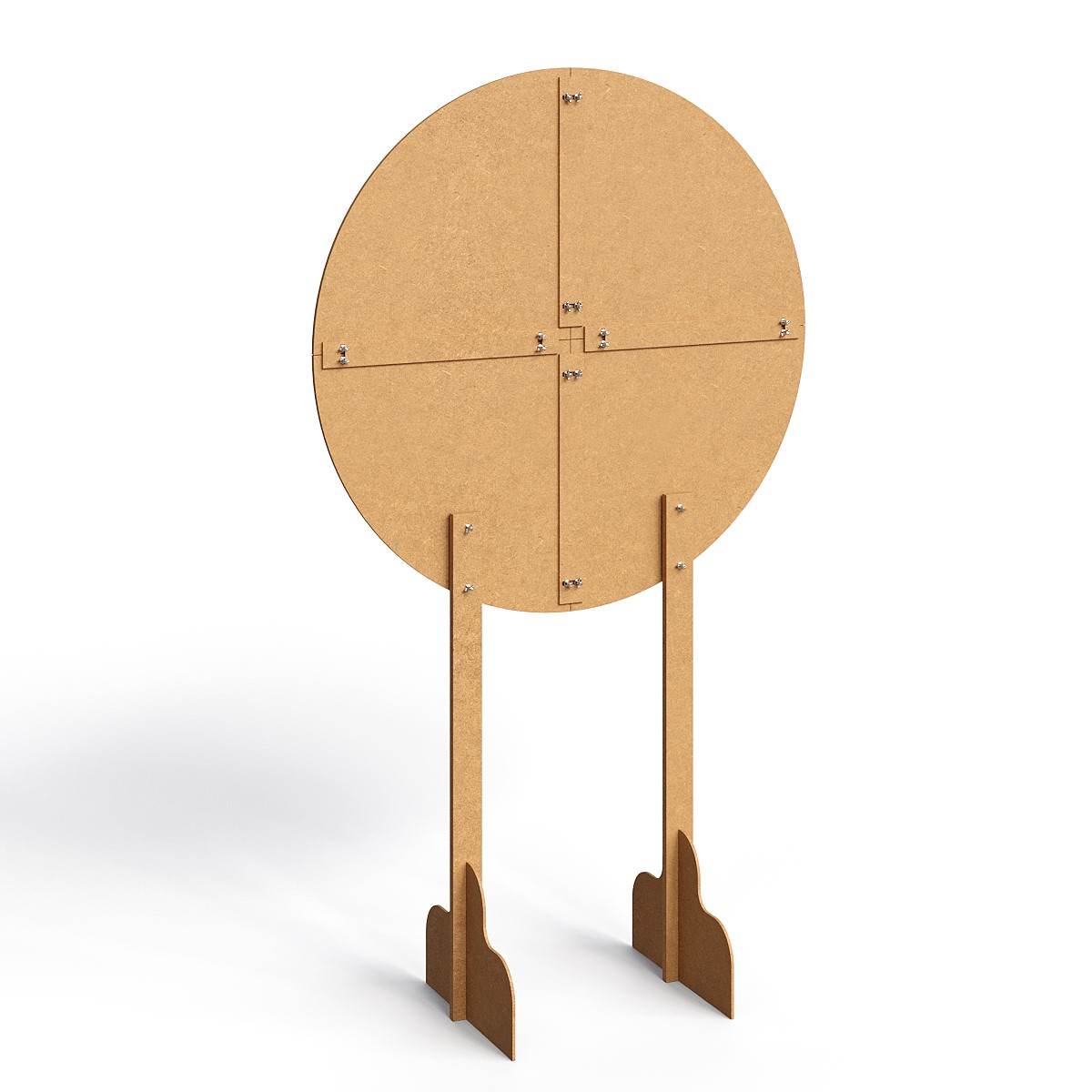 decoração com 2 painel redondo