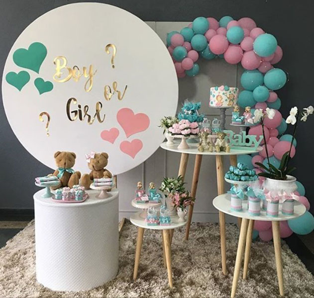 custo decoração dois painéis redondos orçamento