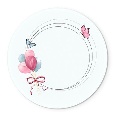 ideias criativas decoração dois painéis redondos festa