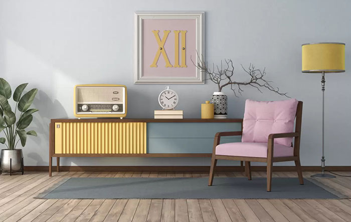 decoração com antiguidades