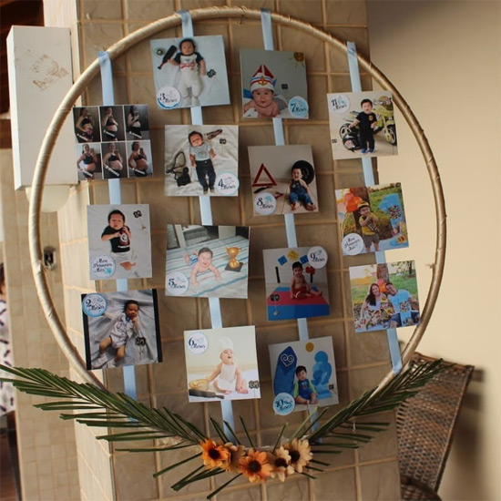 como fazer painel de festa infantil com bambolê e balões